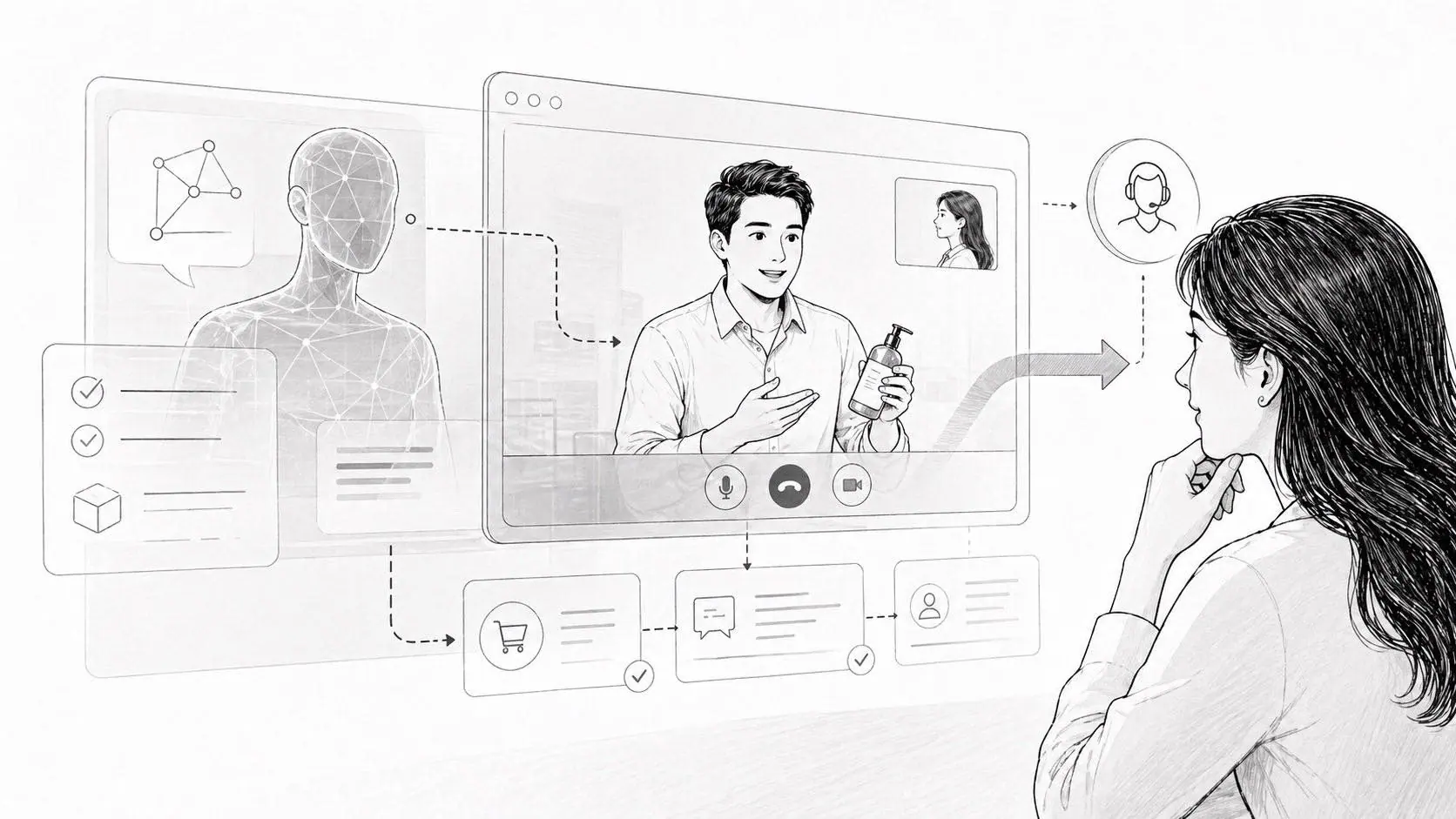 AI in live commerce: avatars, copilots, and human handoffs