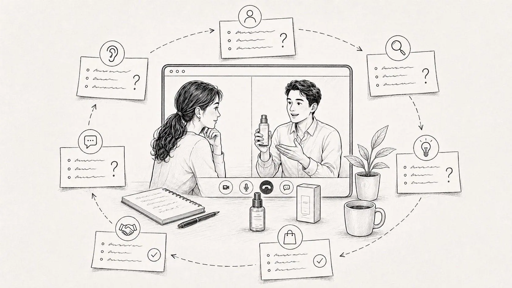 Consultative selling over video: scripts, questions, and call flow