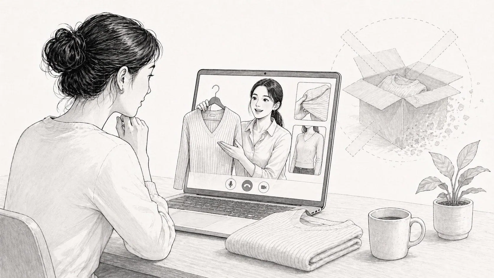 How live video shopping reduces product returns